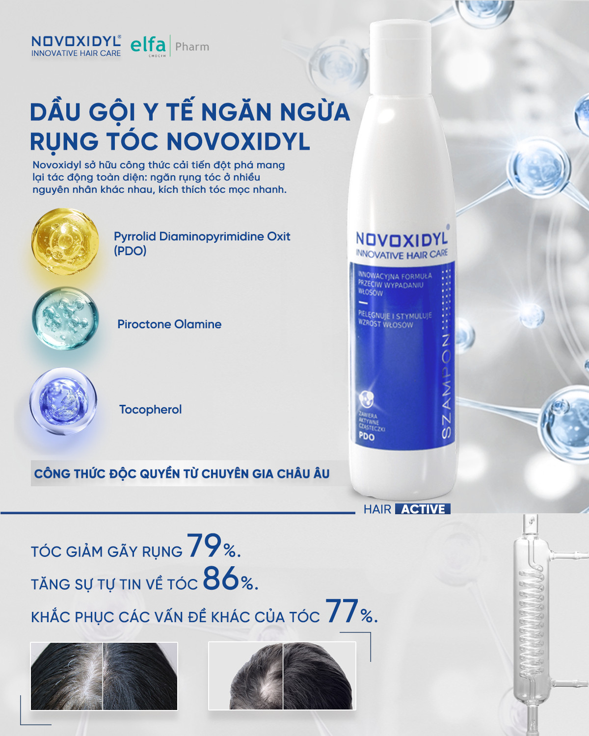 Dầu Gội Novoxidyl Balan. Chai 200ml.