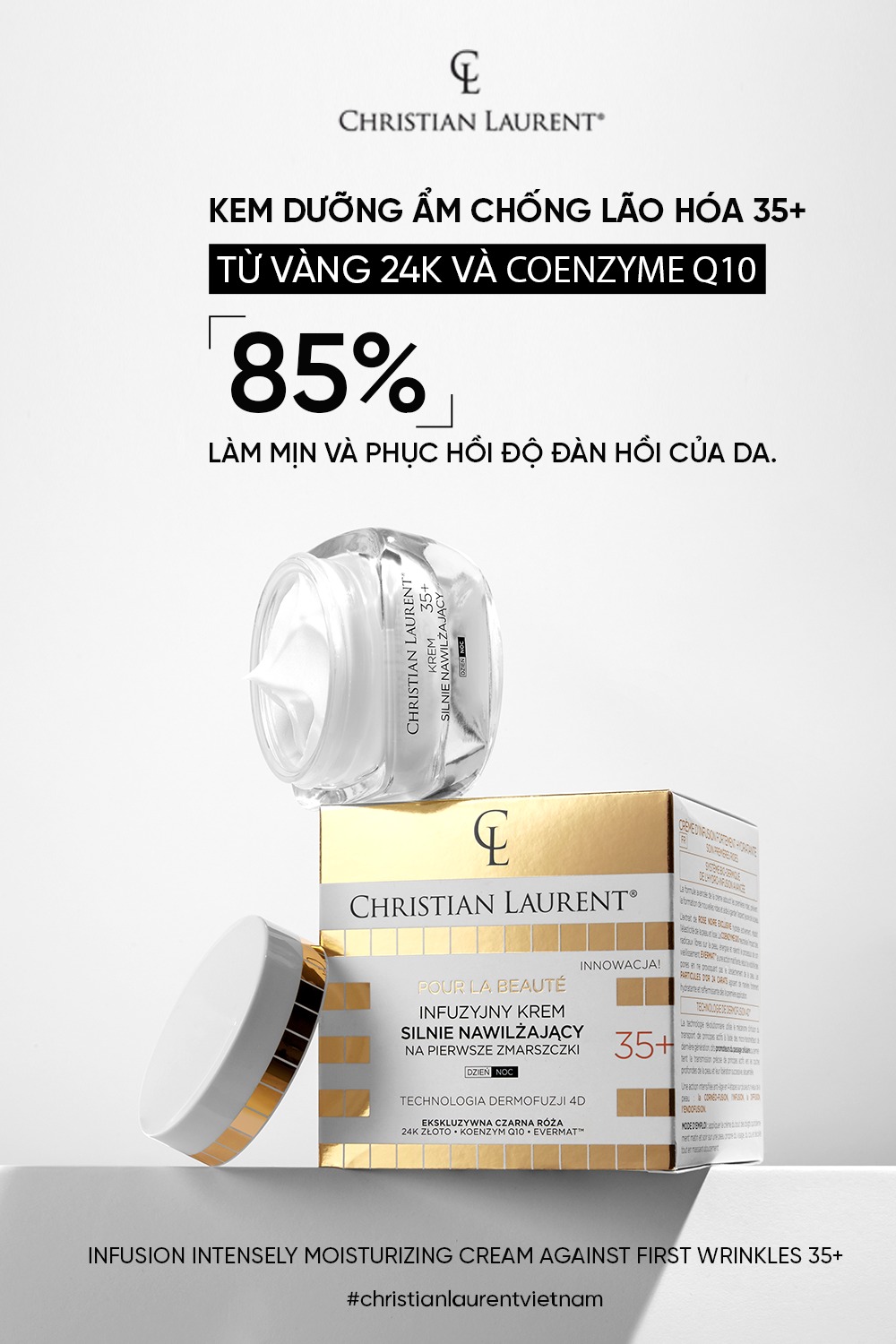 Kem Dưỡng Da 35+ Christian Laurent. Hũ 50ml