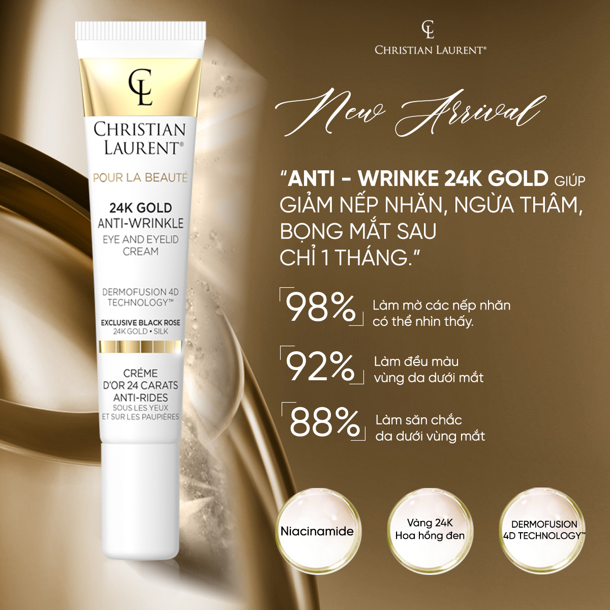 Kem Mắt Christian Laurent. Tuýp 20ml