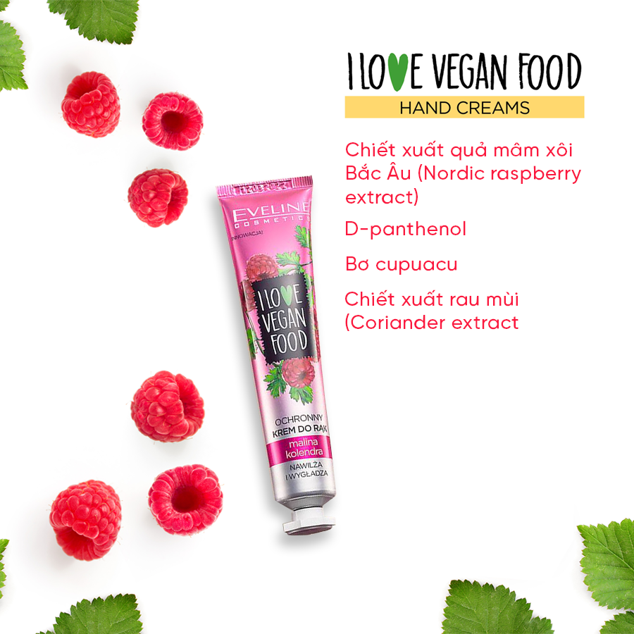 Kem Dưỡng Da Tay Mâm Xôi Eveline. Tuýp 50ml