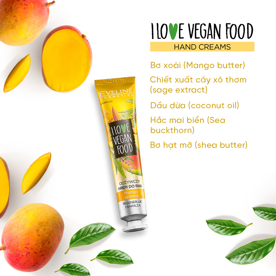 Kem Dưỡng Da Tay Xoài Eveline. Tuýp 50ml