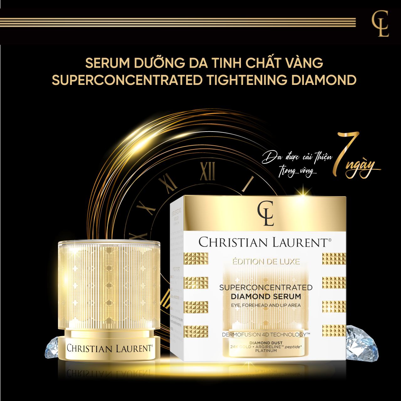 Serum Dưỡng Da Christian Laurent. Hũ 30ml.