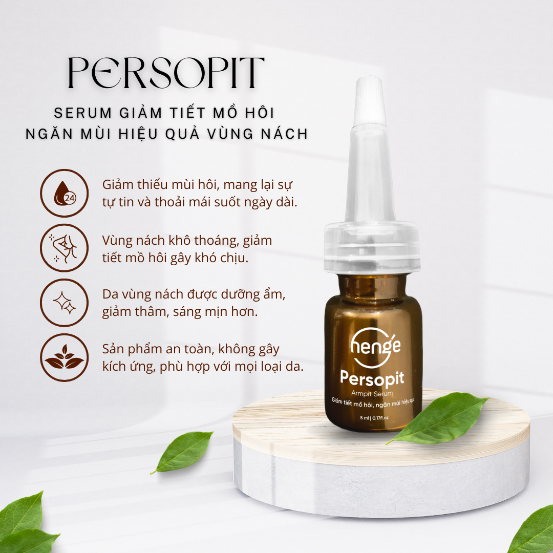 Serum Persopit Giảm Tiết Mồ Hôi Vùng Nách. Hộp 1 Lọ X 5ml.