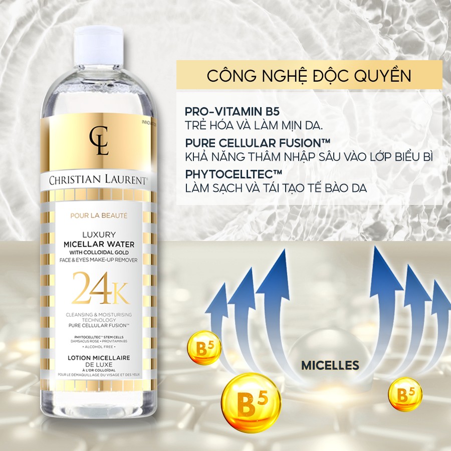 Nước Tẩy Trang Christian Laurent. Chai 500ml.